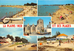 LA PLAINE SUR MER L EGLISE Et Les Plages De La Tara Le Cormier Port Giraud La Pree 21(scan Recto-verso) MA592 - La-Plaine-sur-Mer