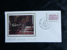 1981 2017 FDC Zijde/soie ( Labuissiere) : " 150 Jaar Rekenhof/150 Ans De La Cour Des Comtes " - 1981-1990