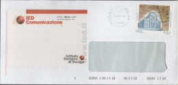 ITALIA - Storia Postale Repubblica - 2003 - 0,41€ Abbazia Di Nonantola (Isolato) - Lettera - Istituto Europeo Di Design - 2001-10: Marcophilia
