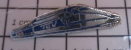 616C Pin's Pins / Beau Et Rare / THEME : TGV / MOTRICE BLEU ET ACIER Par DECAT - TGV