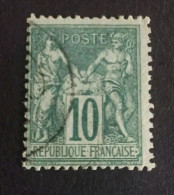TIMBRE FRANCE TYPE SAGE N 76 OBL CAD DISCRET COTE +325€ SIGNE - 1876-1898 Sage (Type II)
