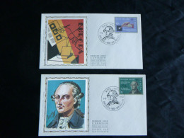 1982 2048 & 2049 FDC's Soie/zijde (Brus/Brux) : " EUROPA 1982 " - 1981-1990