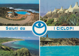 CARTOLINA  D1 S.ANTIOCO,CAGLIARI,SARDEGNA-RESIDENCE VILLAGGIO TURISTICO "I CICLOPI"-VACANZA,BELLA ITALIA,VIAGGIATA 1990 - Cagliari