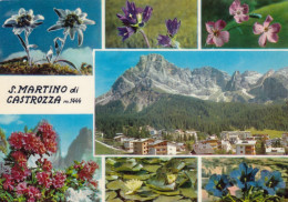 CARTOLINA  D1 S.MARTINO DI CASTROZZA M.1444,TRENTO,TRENTINO ALTO ADIGE-DOLOMITI-MONTAGNA,VACANZA,SCIARE,VIAGGIATA 1968 - Trento