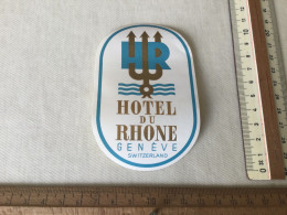 Hotel Du Rhône In Genève Suisse - Hotel Labels