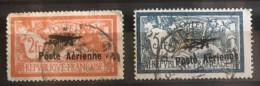 POSTE AERIENNE N°1 & N°2 Oblitéré CàD (SURCHARGE MODERNE) - 1927-1959 Used