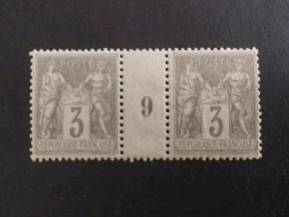 TIMBRE FRANCE TYPE SAGE N 87 MILLESIME 9 NEUF* - 1876-1898 Sage (Type II)