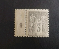 TIMBRE FRANCE TYPE SAGE N 87 MILLESIME 9 NEUF** - 1876-1898 Sage (Type II)