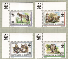 Burundi 1992, WWF, Set Of 4v, MNH** - Ungebraucht