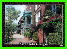 SAVANNAH, GA - AUTHENTICALLY RESTORED HOUSES - TRAVEL IN 1983  - DIXIE POSTCARDS & SOUVENIR SALES - - Savannah