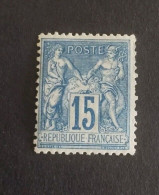 TIMBRE FRANCE TYPE SAGE N 90 NEUF* COTE +60€ - 1876-1898 Sage (Type II)