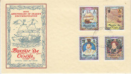 Tristan Da Cunha 400th Ann. Of Drake's Circumnavigation 4v FDC Ca 6.9.1980 (60373) - Navi Polari E Rompighiaccio