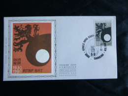 1980 1995 FDC Zijde/soie ( Charleroi ): " 50 Ans/jaar De/van I.N.R - R.T.B.F. " - 1971-1980