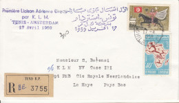 Recommsndéer :Première Liaisom Aérienne KLM Tunis - Amsterdam 17.4.1959 - Airmail