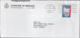 ITALIA - Storia Postale Repubblica - 2004 - 0,45€ Corpo Di Polizia Penitenziaria (Isolato) - Lettera - Comune Di Brinzio - 2001-10: Storia Postale