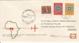 5 Nov.1960 / 1e KLM-Flucht.Amsterdam-Casablanca-Conakry - Airmail