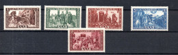 Saar (Germany) 1950 Old Set "Volkshilfe" Stamps (Michel 299/303) Nice MLH - Unused Stamps