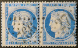 LP3036/352 - FRANCE - CERES (PAIRE) N°60C - GC 2766 : PACY-SUR-EURE (Eure) INDICE 3 - 1871-1875 Cérès