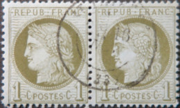 LP3036/354 - FRANCE - CERES (PAIRE) N°50 - CàD - 1871-1875 Cérès