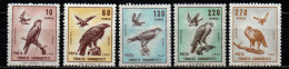 Türkei Türkiye 1967 - Mi.Nr. 2070 - 2074 - Postfrisch MNH - Vögel Birds - Adler & Greifvögel
