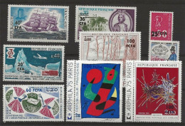 Réunion YT 380, 387, 390, 393, 395, 425/8 Surcharges CFA, N** SUP - Unused Stamps