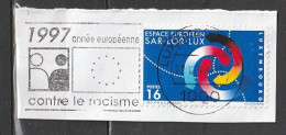 LUXEMBOURG - N°1375 ° (1997) Sur Fragment Flamme Annee Europeenne Contre Le Racisme - Used Stamps
