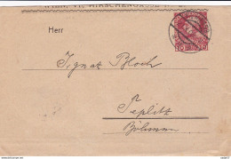 Austria Österreich 1908 AUTRICHE ENTIER POSTAL/GANZSACHE Von Wien To Terplitz-Schonau Enveloppe - Covers