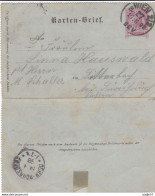 Austria Österreich AUTRICHE Brief CP 10 Heller; Stempel Wien - Dürr- Rürhsdorf 1898 - Postkarten