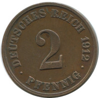 2 PFENNIG 1912 J GERMANY Coin #AD478.9.U.A - 2 Pfennig