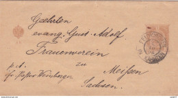 Austria Österreich AUTRICHE -Streifband 1908 Feldkirchen - Meifsen Sachsen - Streifbänder