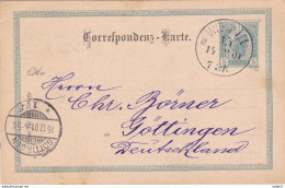 Austria Österreich AUTRICHE -Entire Letter Card Of 5 HELLER 1901 Wien - Göttingen - Postkarten