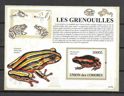 Comoros 2009 Animals - Frogs And Toads MS MNH - Ranas