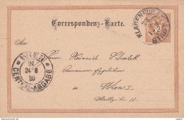 Austria Österreich AUTRICHE -1890- Entire Postal Card Of 2kr From Klagenfurt - Wien - Cartes Postales