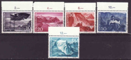 Liechtenstein 1959, Landschaften Mi.Nr. 381 / 385 , Gestempelt - Usati