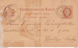 Austria Österreich AUTRICHE - Entire Letter Card Of 2 Kr 1882 Diwischau - Karlin - Briefkaarten