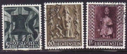 Liechtenstein 1959, Landschaften Mi.Nr. 386 / 388, Weihnachten,  Gestempelt - Usati