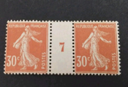 TIMBRE FRANCE TYPE SEMEUSE 141 MILLESIME 7 GC COTE +160€ - Unused Stamps