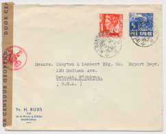 Censored Cover Bandoeng Netherlands Indies - USA 1940 - Niederländisch-Indien