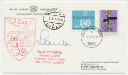 Cover / Postmark Austria 1975 UNDOF Ausbatt - 3 Coy Golan - UN Peacekeepers  - ONU