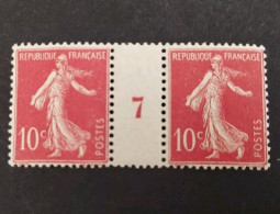 TIMBRE FRANCE TYPE SEMEUSE 135 MILLESIME 7 DE 1907 NEUF** Côté +200€ - Unused Stamps