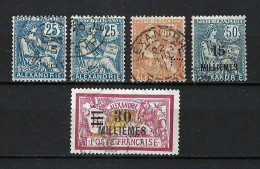 FRANCE Alexandrie Ca.1921-25: Lot D'obl. Et Perf. B à TB - Used Stamps