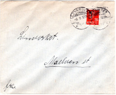 Norwegen 1936, 20 öre Auf Brief M. Aptiertem LEVANGER TUR Stempel - Briefe U. Dokumente