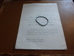 IM23-10 Invitation Maud Wirth  Robert Van Steenberghe 1933 - Wedding