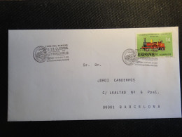 España-,Sobre 1º Día,  Tren Del Tambor, Guía General De Los Ferrocarriles, Zaragoza-La Puebla De Híjar 2001, Ref, 666/67 - Cartas & Documentos