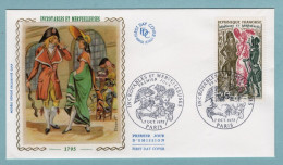 FDC France 1972 - Incroyables Et Merveilleuses - YT 1729 - Paris - 1970-1979