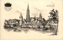 Ulm - Künstler-AK Eugen Felle - Ulm