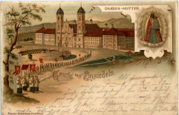 Gruss Aus Einsiedeln - Litho - Einsiedeln