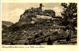 Burg Schreckenstein A.d. Elbe Von Süden - Böhmen Und Mähren