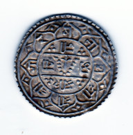 Superbe Mohar Rana Bahadur 1690 (date Népalaise) (1768) SUP Argent - Népal