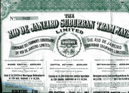 The RIO De JANEIRO SUBURBAN TRAMWAYS Limited - Zonder Classificatie